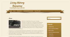 Desktop Screenshot of living-history.net