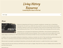 Tablet Screenshot of living-history.net